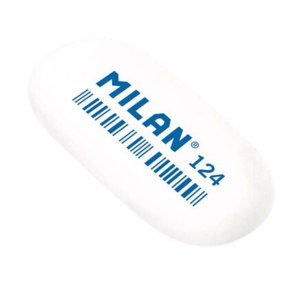 Milan 124 Gomma da cancellare ovale - a forma di briciola di pane - gomma sintetica - colori assortiti