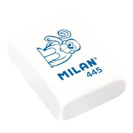 Milan 445 Gomma da cancellare rettangolare - a forma di briciola di pane - gomma sintetica - disegni per bambini - colori assortiti