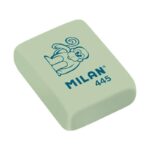 Milan 445 Gomma da cancellare rettangolare - a forma di briciola di pane - gomma sintetica - disegni per bambini - colori assortiti - immagine 2