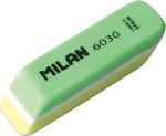 Milan Nata 6030 Gomma da cancellare smussata bicolore - Plastica - Non danneggia la carta - Colori assortiti