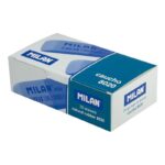 Milan 8020 Gomma da cancellare smussata - Doppio uso - Flessibile - Pan di pane - Gomma - Colore rosa/blu - immagine 2