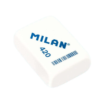 Milan 420 Confezione da 3 gomme da cancellare rettangolari - a forma di briciola di pane - gomma sintetica morbida - colori assortiti