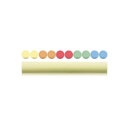 Milan Confezione da 10 gessetti colorati - Rotondi - Senza caseina - Colori assortiti