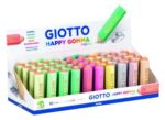 Giotto Happy Gomma Gomma da cancellare - A forma di matita - Per cancellare la grafite - 10 colori pastello