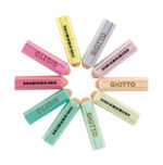 Giotto Happy Gomma Gomma da cancellare - A forma di matita - Per cancellare la grafite - 10 colori pastello - immagine 2