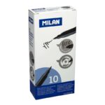 Milan Pennarelli permanenti a punta fine - Punta 2 mm - Inchiostro a base di alcool - Colore nero