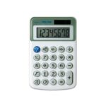 Milan Nata Calcolatrice da tavolo a 8 cifre - 3 tasti di memoria e radice quadrata - Tasti arrotondati - Spegnimento automatico - Colore bianco - immagine 2