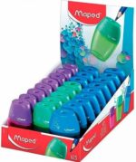 Maped Shaker Temperamatite a 1 foro con contenitore di grande capacità - Forma ergonomica - Colori assortiti - immagine 2