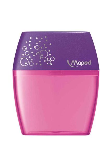 Maped Shaker Temperamatite a 2 fori con contenitore di grande capacità - Forma ergonomica - Colori assortiti