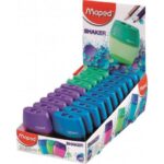 Maped Shaker Temperamatite a 2 fori con contenitore di grande capacità - Forma ergonomica - Colori assortiti - immagine 3
