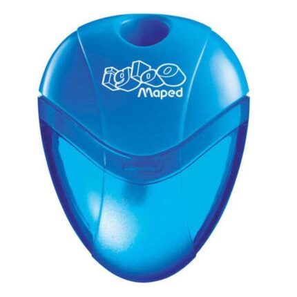 Maped I-Gloo Temperamatite a 1 foro con contenitore di grande capacità - Forma ergonomica - Colori assortiti