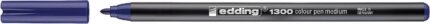 Edding 1300 Pennarello  - Punta tonda - Tratto 2 mm. - Inchiostro a base d'acqua - Colore blu