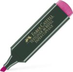 Faber-Castell Pennarello fluorescente Textliner 48 - Punta smussata - Tratto tra 1,2 mm e 5 mm - Inchiostro a base d'acqua - Colore rosa - immagine 3