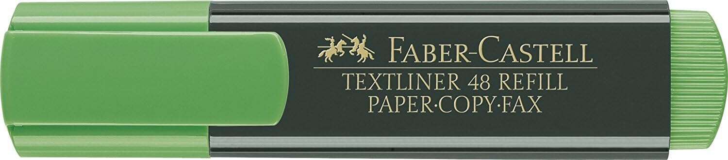Faber-Castell Pennarello fluorescente Textliner 48 - Punta smussata - Tratto tra 1
