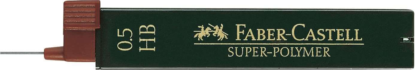 Faber-Castell 9065 Confezione da 12 mine Super-Polymer per portamine 0
