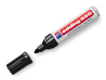 Edding 550 Pennarello indelebile - Punta tonda - Tratto tra 3 e 4 mm. - Ricaricabile - Asciugatura rapida - Colore nero - immagine 2