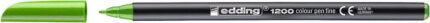 Edding 1200 Pennarello - Punta arrotondata - Tratto 1 mm - Inchiostro a base d'acqua - Colore verde chiaro
