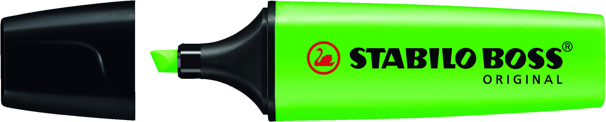 Stabilo Boss 70 Pennarello fluorescente - Tratto da 2 a 5 mm - Ricaricabile - Inchiostro a base d'acqua - Colore verde fluorescente