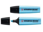 Stabilo Boss 70 Pennarello fluorescente - Tratto tra 2 e 5 mm - Ricaricabile - Inchiostro a base d'acqua - Colore blu fluorescente - immagine 2