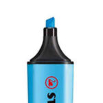 Stabilo Boss 70 Pennarello fluorescente - Tratto tra 2 e 5 mm - Ricaricabile - Inchiostro a base d'acqua - Colore blu fluorescente - immagine 3