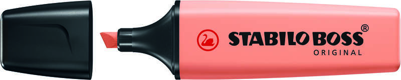 Stabilo Boss 70 Pastello Pennarello Marcatore Fluorescente - Tratto tra 2 e 5 mm - Ricaricabile - Inchiostro a base d'acqua - Colore Pesca Satinato