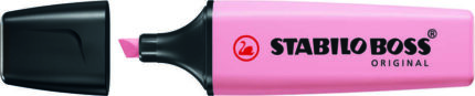Stabilo Boss 70 Pastello Pennarello Fluorescente - Tratto tra 2 e 5 mm - Ricaricabile - Inchiostro a base d'acqua - Colore Rosa Blush