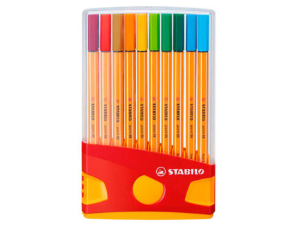 4 mm - Inchiostro a base d'acqua - Adatto per righelli e modelli - Colori assortiti
