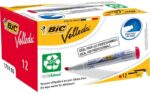Bic Velleda 1751 ECOlutions Pennarelli per lavagna - Punta smussata - Tratto tra 3 mm e 5,5 mm - Inchiostro a base alcolica - Ecologico - Cancellazione ottimale - Colore rosso - immagine 3