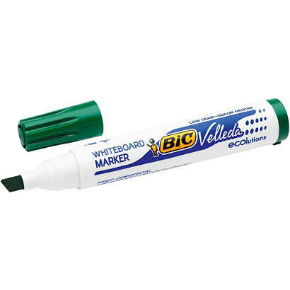 Bic Velleda 1751 ECOlutions Pennarelli per lavagna - Punta smussata - Tratto tra 3 mm e 5