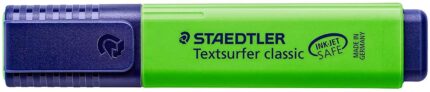 Staedtler Textsurfer Classic 364 Evidenziatore fluorescente - Punta smussata - Tratto da 1 a 5 mm - Inchiostro a base d'acqua - Colore verde