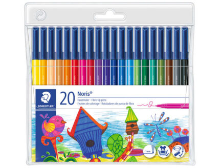 Staedtler Noris 326 Pennarello a punta fine - Resistente alla pressione - Inchiostro a base d'acqua - Colori assortiti