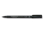 Staedtler Lumocolor 317 Pennarello indelebile - Punta media arrotondata - Tratto di circa 1 mm - Cappuccio con clip - Asciugatura rapida - Colore nero - immagine 2