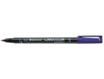 Staedtler Lumocolor 317 Pennarello indelebile - Punta media arrotondata - Tratto di circa 1 mm - Cappuccio con clip - Asciugatura rapida - Colore blu - immagine 2