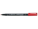 Staedtler Lumocolor 317 Pennarello permanente - Punta media rotonda - Tratto di circa 1 mm - Cappuccio con clip - Asciugatura rapida - Colore rosso - immagine 2