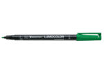 Staedtler Lumocolor 317 Pennarello permanente - Punta media arrotondata - Tratto di circa 1 mm - Cappuccio con clip - Asciugatura rapida - Colore verde - immagine 2