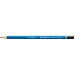 Staedtler Mars Lumograph 100 Matita a grafite esagonale - Minuta F ultra resistente da 2 mm - Legno proveniente da foreste sostenibili - Confezione da 12 pezzi