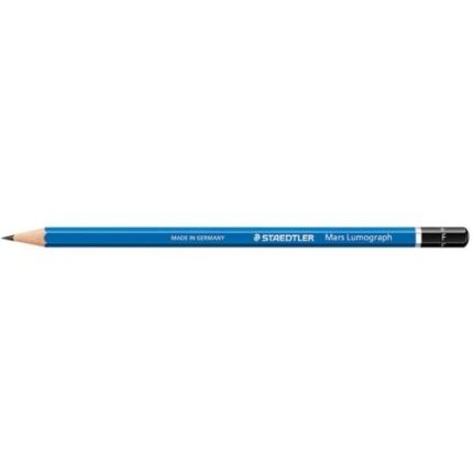 Staedtler Mars Lumograph 100 Matita a grafite esagonale - Minuta F ultra resistente da 2 mm - Legno proveniente da foreste sostenibili - Confezione da 12 pezzi