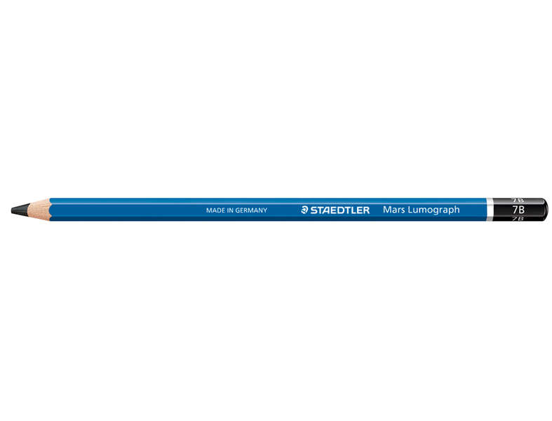 Staedtler Mars Lumograph 100 Matita di grafite esagonale - Miniera 7B ultra resistente da 3