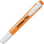 Stabilo Swing Cool Pennarello fluorescente - Corpo piatto - Punta smussata - Tratto tra 1 e 4 mm - Inchiostro a base d'acqua - Antisecante - Colore arancione - immagine 2