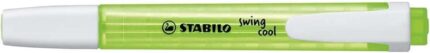 Stabilo Swing Cool Pennarello fluorescente - Corpo piatto - Punta smussata - Tratto tra 1 e 4 mm - Inchiostro a base d'acqua - Antisecante - Colore verde