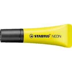 Stabilo Neon 72 Pennarello fluorescente - Tratto da 2 a 5 mm - Inchiostro a base d'acqua - Corpo a forma di tubo - Colore giallo
