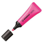 Stabilo Neon 72 Pennarello fluorescente - Tratto da 2 a 5 mm - Inchiostro a base d'acqua - Corpo a forma di tubo - Colore rosa - immagine 3