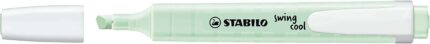 Stabilo Swing Cool Pastel Pennarello fluorescente - Corpo piatto - Punta smussata - Tratto tra 1 e 4 mm - Inchiostro a base d'acqua - Colore Pizca de Menta