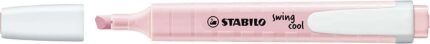 Stabilo Swing Cool Pastel Pennarello fluorescente - Corpo piatto - Punta smussata - Tratto tra 1 e 4 mm - Inchiostro a base d'acqua - Colore rosa cipria