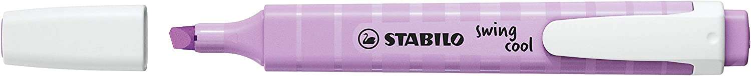 Stabilo Swing Cool Pastel Pennarello fluorescente - Corpo piatto - Punta smussata - Tratto tra 1 e 4 mm - Inchiostro a base d'acqua - Colore Brisa Violeta