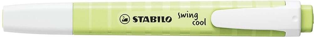 Stabilo Swing Cool Pastel Pennarello fluorescente - Corpo piatto - Punta smussata - Tratto tra 1 e 4 mm - Inchiostro a base d'acqua - Colore Lima