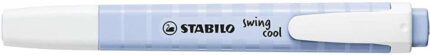 Stabilo Swing Cool Pastel Pennarello fluorescente - Corpo piatto - Punta smussata - Tratto tra 1 e 4 mm - Inchiostro a base d'acqua - Colore Blu nuvoloso
