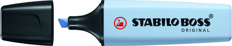 Stabilo Boss 70 Pastello Pennarello Marcatore Fluorescente - Tratto tra 2 e 5 mm - Ricaricabile - Inchiostro a base d'acqua - Colore Blu Nebbioso