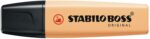 Stabilo Boss 70 Pastel Pennarello fluorescente - Tratto da 2 a 5 mm - Ricaricabile - Inchiostro a base d'acqua - Colore arancione pallido