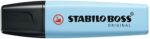 Stabilo Boss 70 Pastel Pennarello fluorescente - Tratto da 2 a 5 mm - Ricaricabile - Inchiostro a base d'acqua - Colore blu ventoso